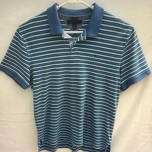 Tommy Hilfiger Blue Striped Men's Polo Shirt